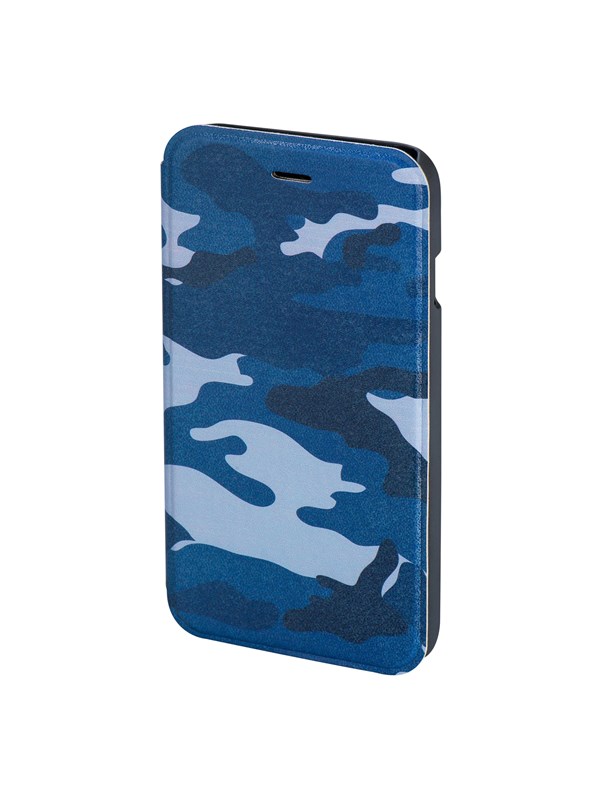"camouflage" Booklet Case For Apple Iphone 6 6s Blue fra Hama
