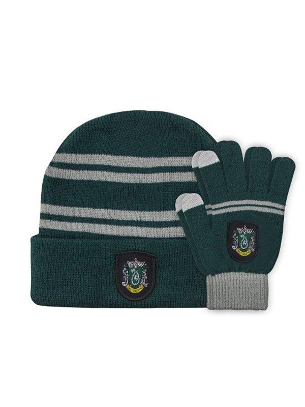 Beanie Gloves Slytherin Kids Set Eu   Beanie fra Harry Potter