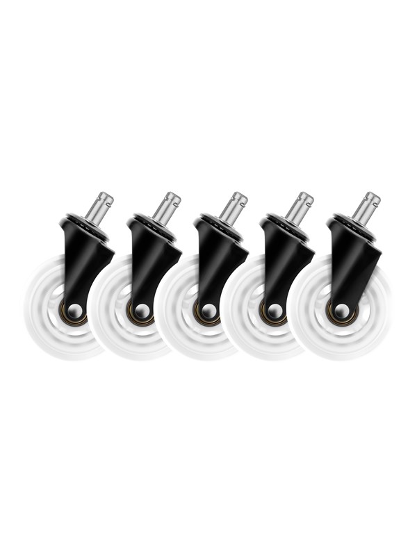 3" Universal Rubber Caster   Hvid fra Deltaco