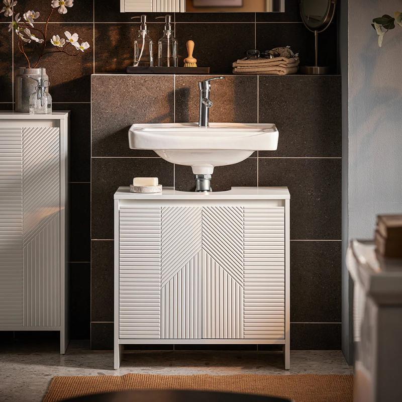 Elegant Skandinavisk Underskab i Hvid - L60xb30xh61 Cm