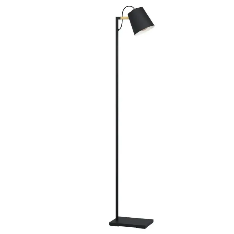 Lacey Gulv E27 H1595 Sort Creme   Gulvlampe   43614 fra Eglo