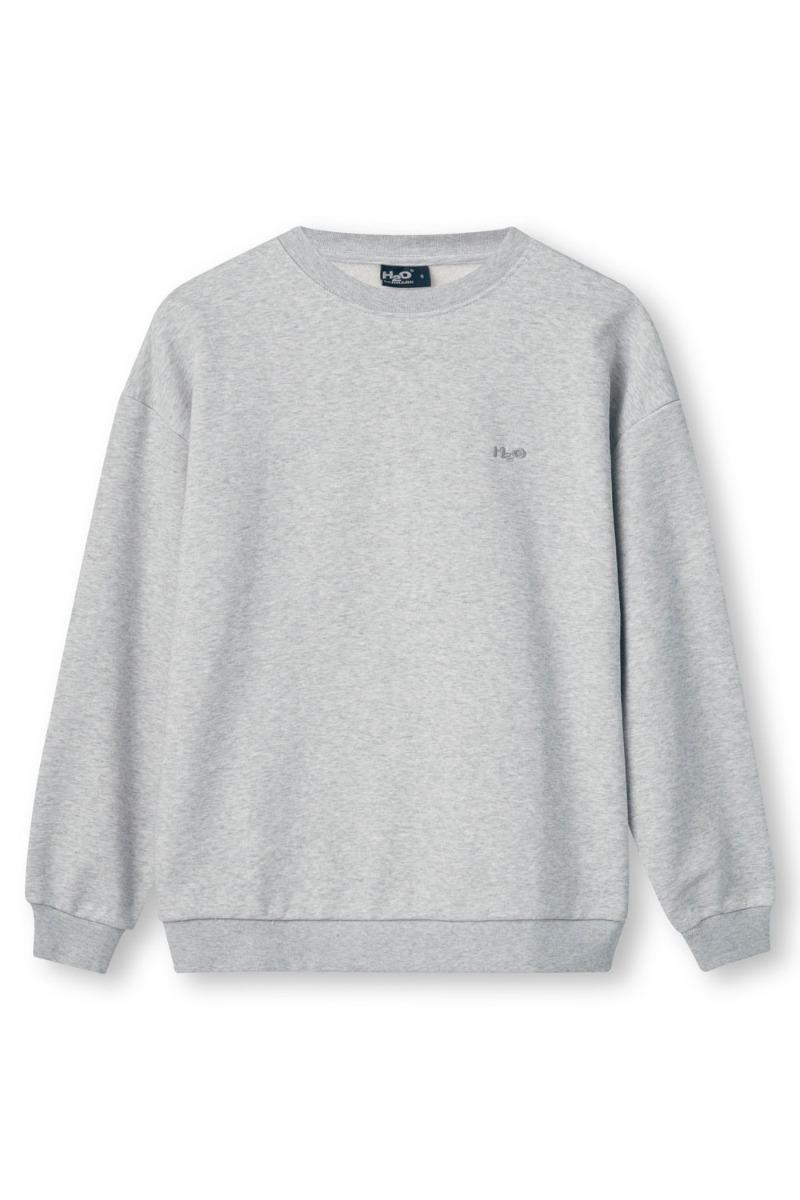 Sweatshirt   Base Woman Sweat O´neck   Light Grey Melange fra H2o