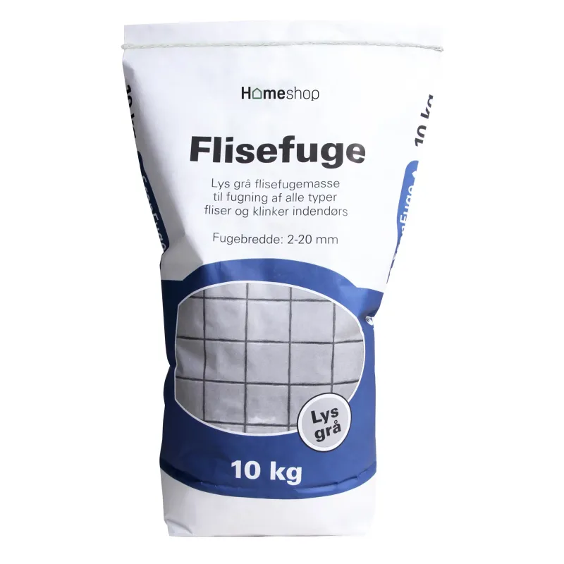 Skalflex Flisefuge Lys Grå 10kg - Ideel til Indendørs Brug