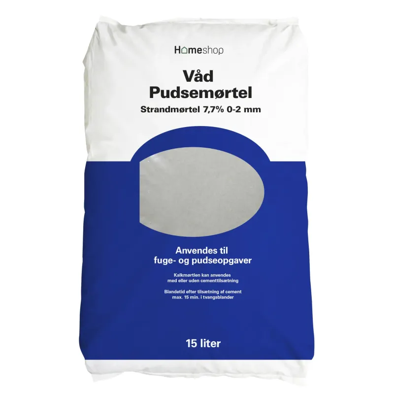 Homeshop Mørtel    15lt Våd Pudsemørtel 7,7% 0 2 Mm fra Skalflex