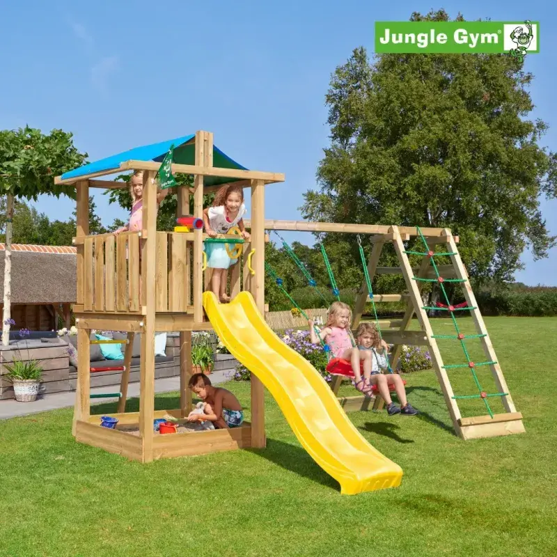 Hut Legetårn Komplet Inkl. Climb Module Xtra Ekskl. Rutschebane   804 282cb fra Jungle Gym