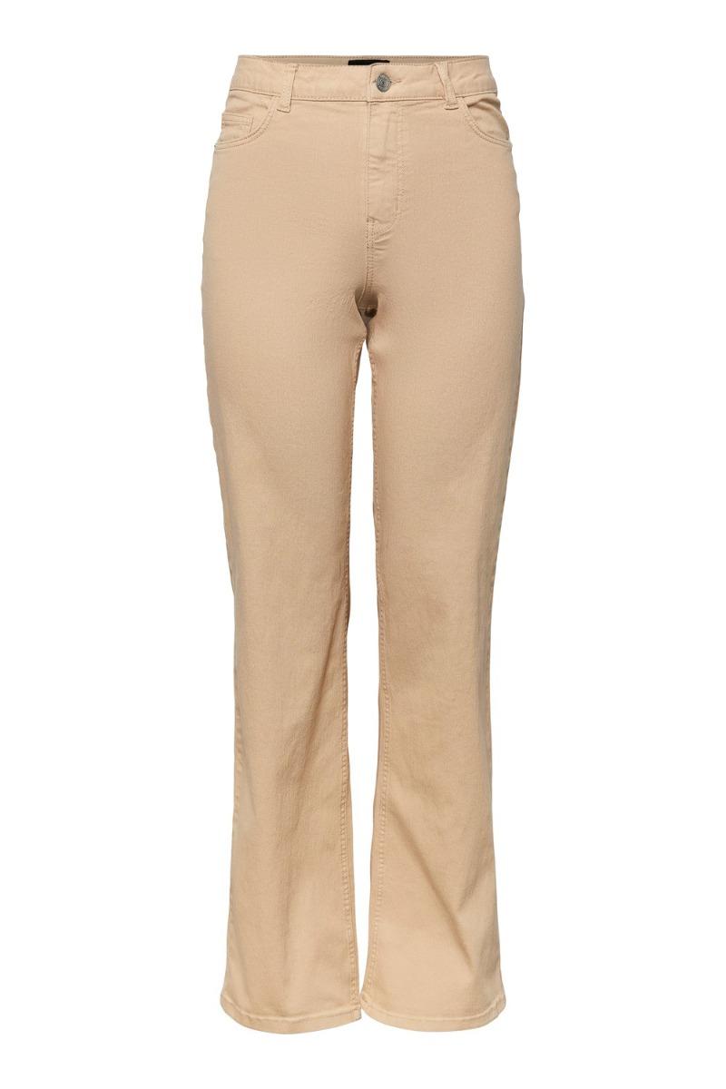 Jeans   Pc Peggy Hw Wide Pant Colour   Irish Cream fra Pieces