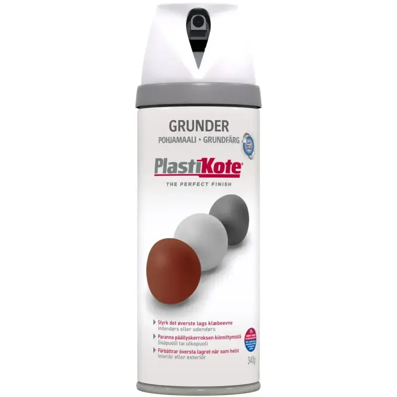 Plasti Kote Twist 25000   Primer Hvid 400ml fra Borup Kemi A/s