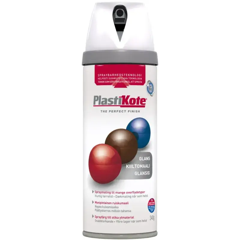 Plasti Kote Twist, Blank   21102 Ral 9010 Hvid 400ml fra Borup Kemi A/s