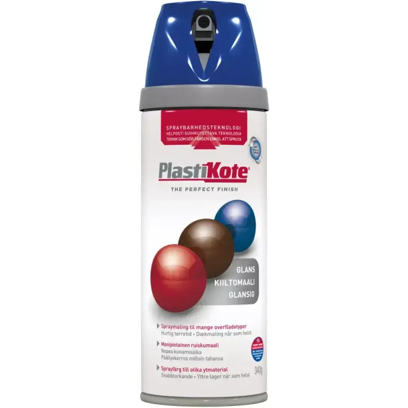 Plasti Kote Twist Spraymaling, Havblå 400ml - Udsalg!
