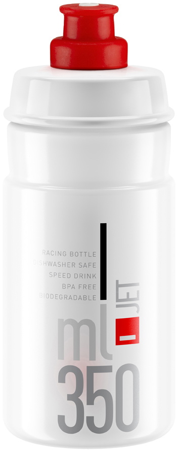 Elite Jet Drikkedunk 350ml - Hvid til Cykling