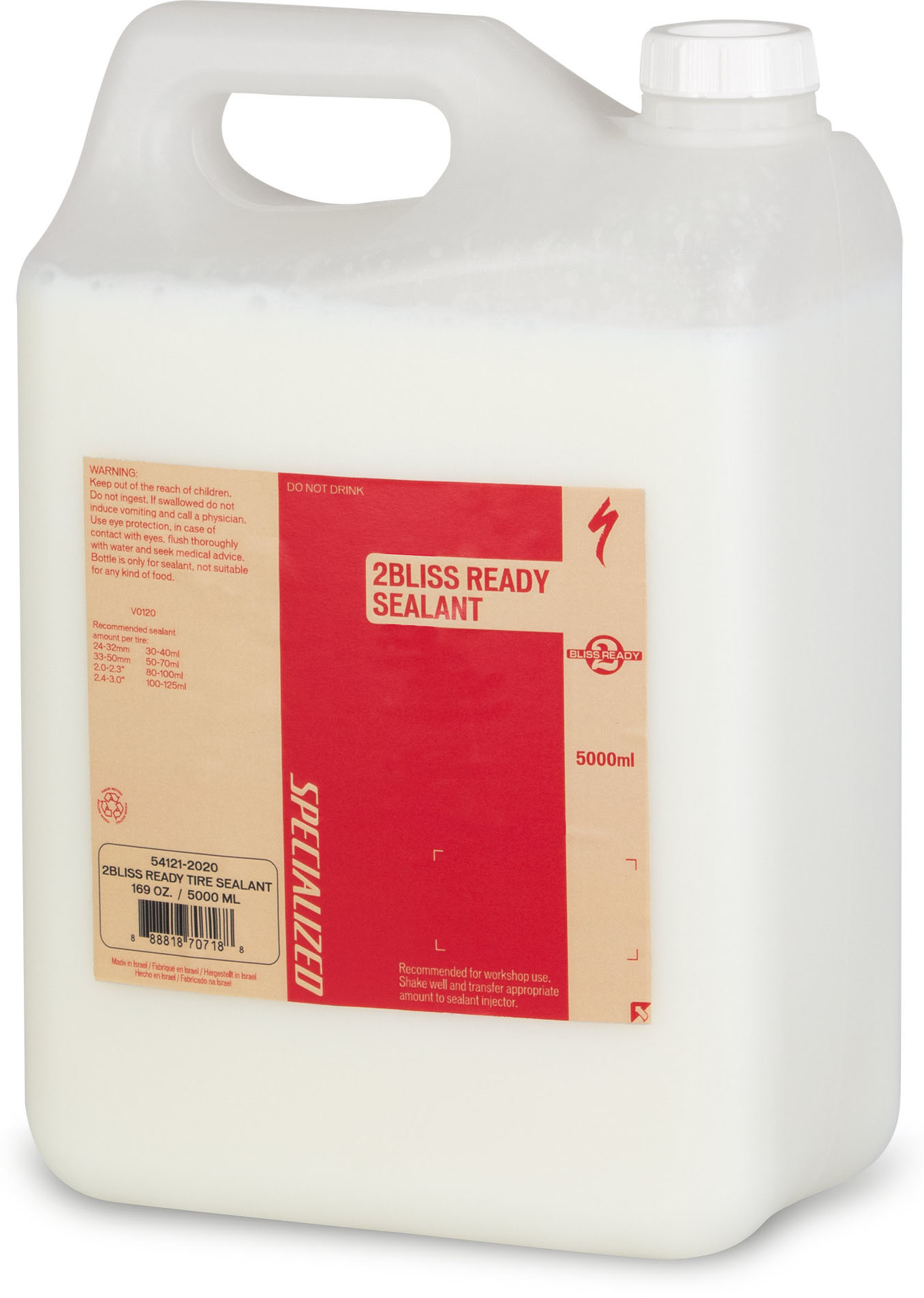 2bliss Ready Tire Sealant   Tubeless Væske   5000 Ml   169 Oz Each fra Specialized