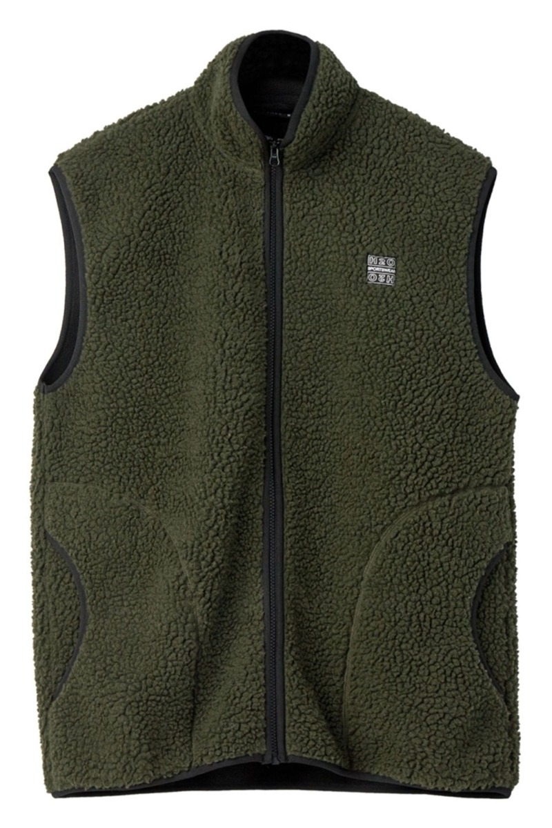 Vest   Basic Langli Pile Waist Coat   Army fra H2o