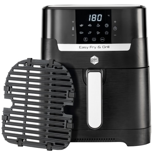 Airfryer   Easy Fry & Grill Precision 2in1 Black Digital fra Obh Nordica