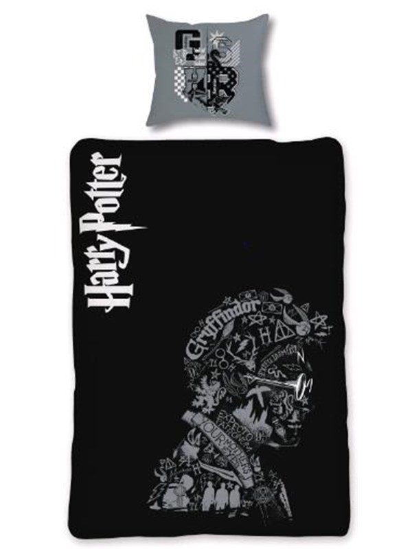 Adult Size 140 X 200 Cm   Glow In The Dark   Sengetøj fra Harry Potter