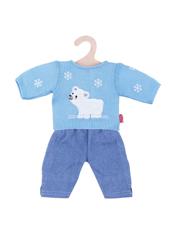 Dolls Jeans With Polar Bear Sweater 28 35 Cm fra Heless