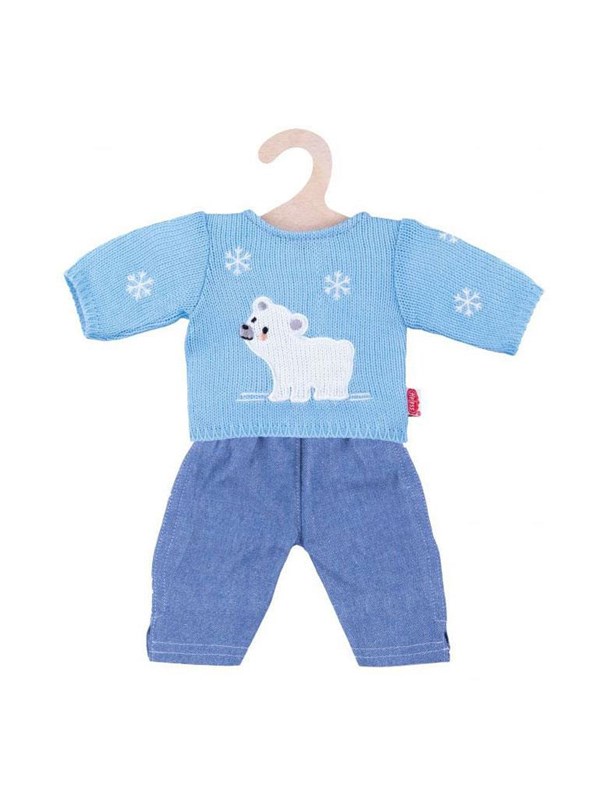 Dolls Jeans With Polar Bear Sweater 35 45 Cm fra Heless