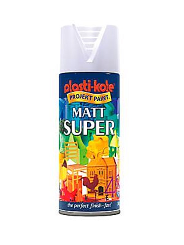 Super Spraymaling, Hvid Mat 9010m, 400 Ml fra Borup