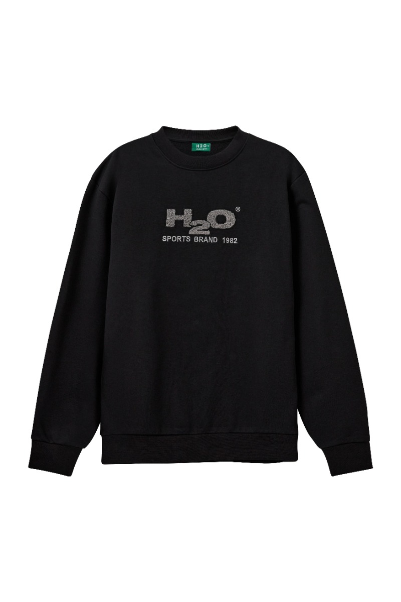 Sweat   Logo Sweat O´neck   Black Grey fra H2o