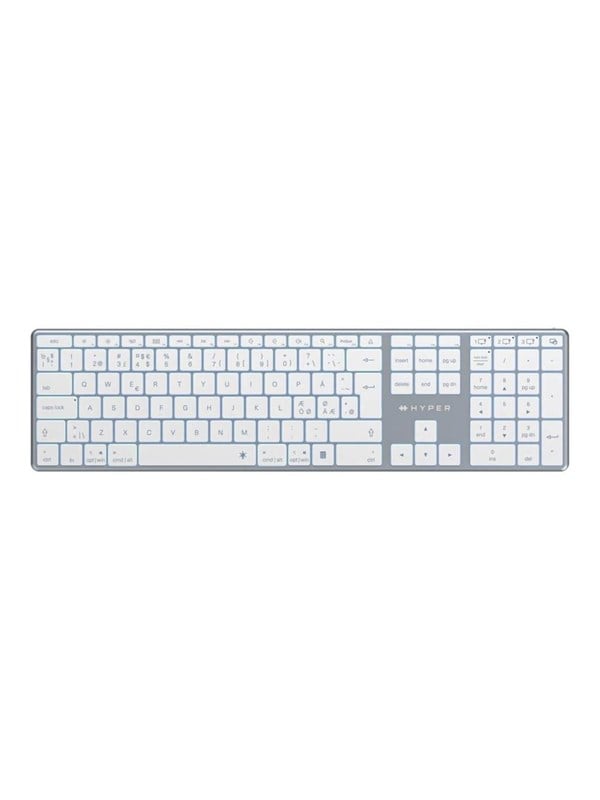 ® Space Next Bluetooth Wireless Keyboard (nordic)   Tastatur   Nordisk   Grå fra Hyper