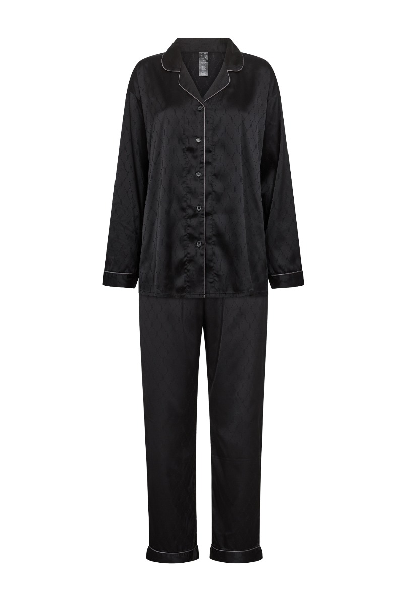 Nattøj   Satin Pyjamas   Sort fra Hype The Detail