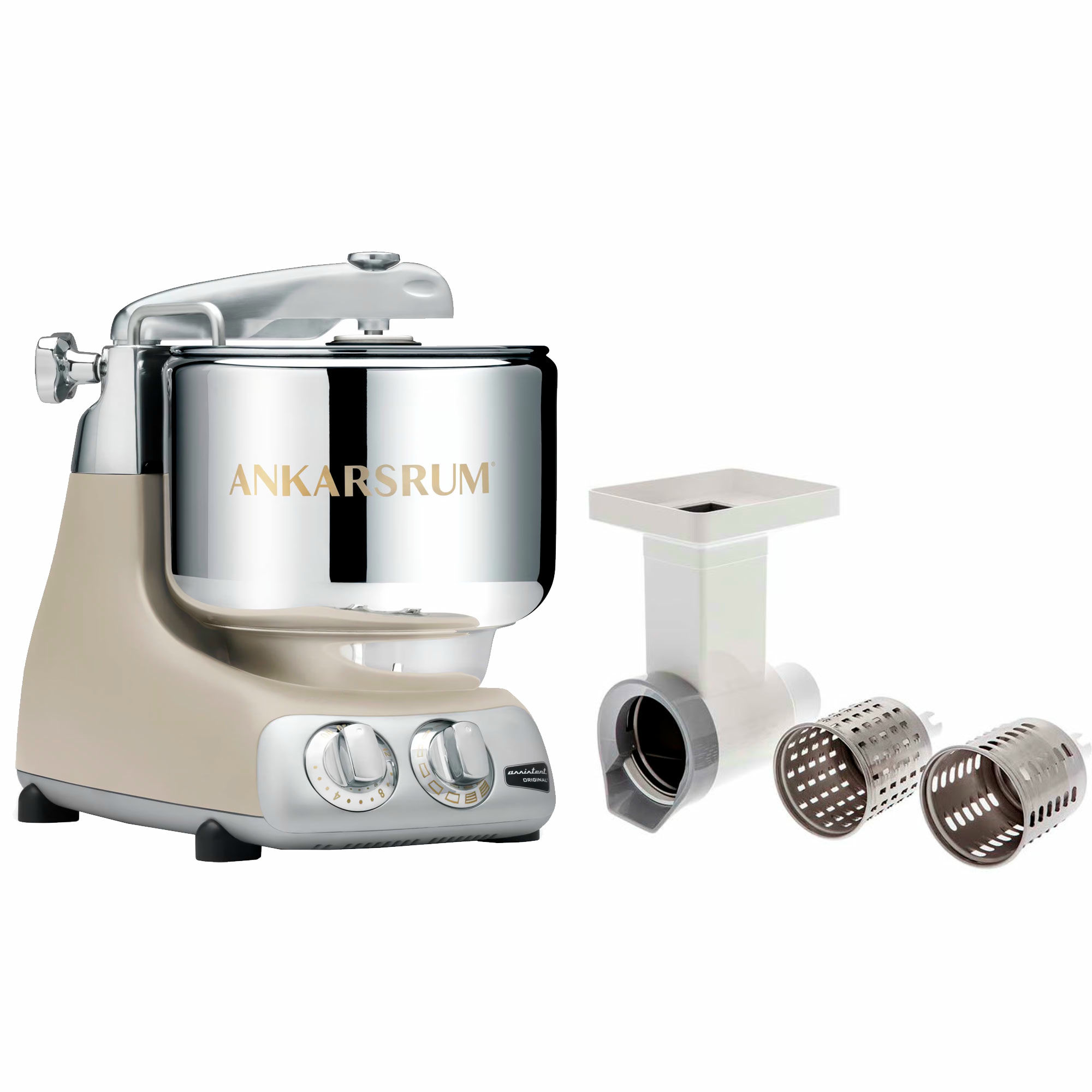 Assistent Original Akm6230 Harmony Beige + Grøntsagssnitter fra Ankarsrum